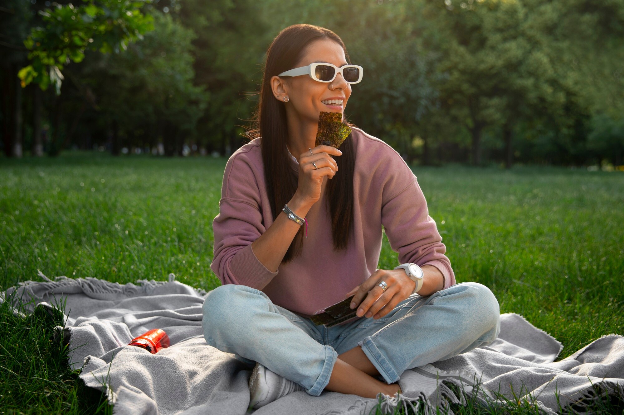 Persona relajada al aire libre